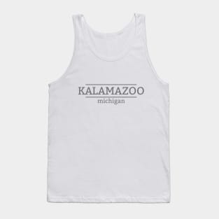 Kalamazoo Michigan Simple Vintage Design for Men and Women Tank Top